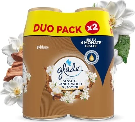 Glade Automatic Spray Sensual Sandalwood & Jasmine Refill, 538ml (2x 269ml)
