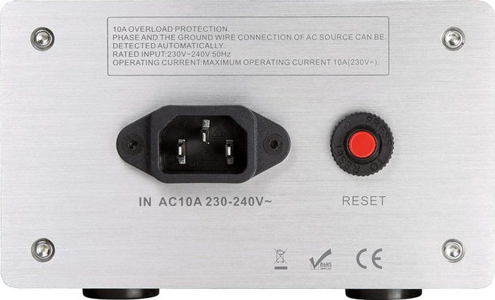 Dynavox HiFi-Steckdosenleiste X4100, 8-fach, silber/schwarz