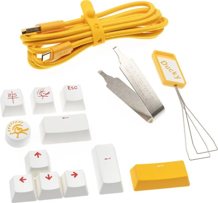 Ducky One 3 Yellow PBT, LEDs RGB, MX RGB BLACK, USB, US