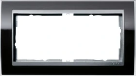 Gira Event Klar Abdeckrahmen 2fach ohne Mittelsteg, schwarz