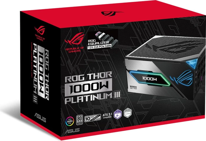 ASUS ROG Thor Platinum III (ROG Equalizer), ROG-THOR-1000P3-GAMING-E, 1000W, ATX 3.1