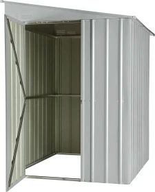 Globel Lean To 58 Anlehn-Gerätehaus silber metallic
