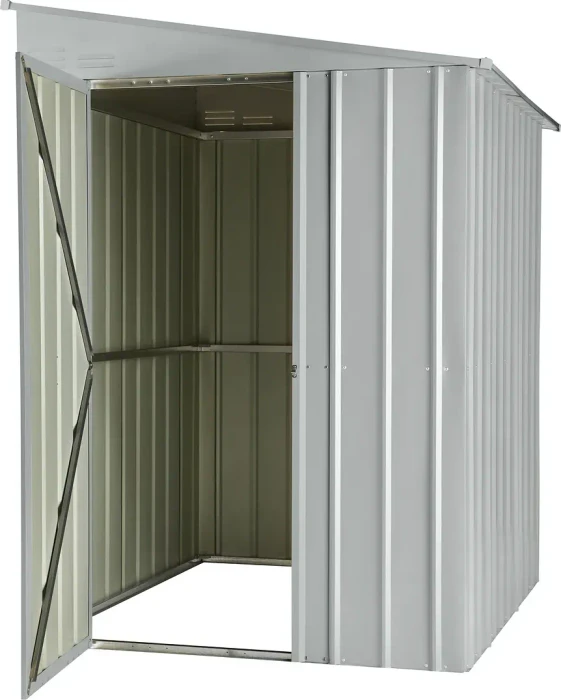 Globel Lean To 58 Anlehn-Gerätehaus silber metallic