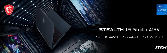 MSI Stealth 16 Studio A13VG-074, Star Blue, Core i7-13700H, 32GB RAM, 2TB SSD, GeForce RTX 4070, DE