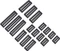 Corsair Premium Type 4 Cable Comb Kit Gen4 Kabelkamm Set, schwarz, 17er-Pack Vorschaubild