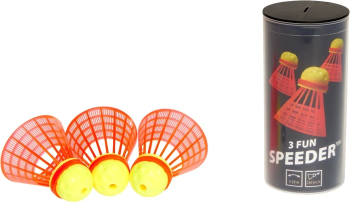 Talbot Torro Fun Speeder Badmintonbälle, 3 Stück