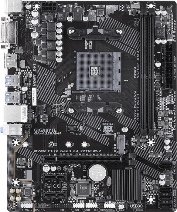 GIGABYTE GA-A320M-H (AMD AM4)
