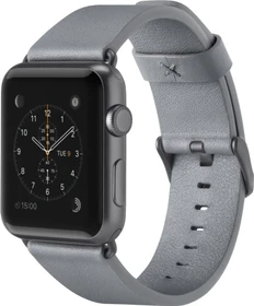 Belkin klassisches Lederarmband für Apple Watch 38mm/40mm grau