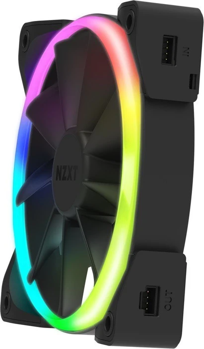 NZXT Aer RGB 2 Starter Kit, Matte Black, schwarz, LED-Steuerung, 120mm, 2er-Pack