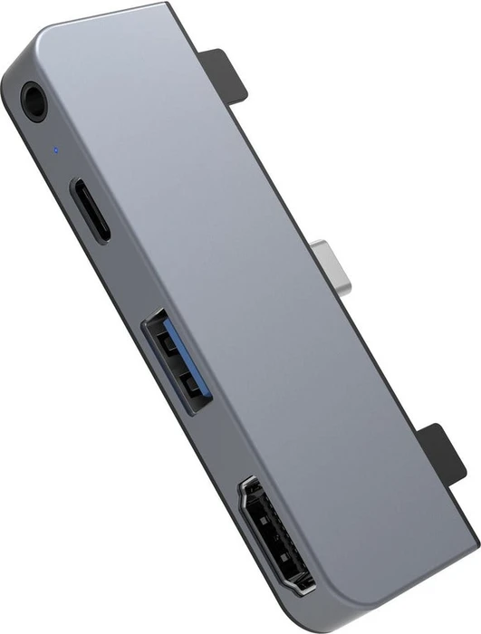 Targus HyperDrive 4-in-1 USB-C Hub für iPad Pro/Air, grau, USB-C 3.0 [Stecker]