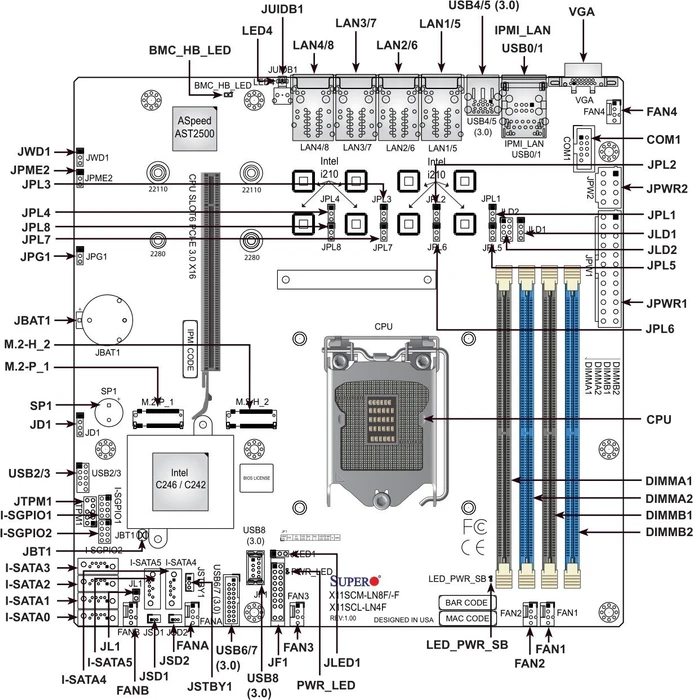 Supermicro X11SCM-LN8F, retail (Intel 1151 v2)