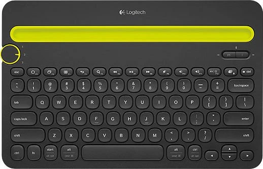 Logitech K480 Multi-Device Keyboard schwarz, Bluetooth, DE