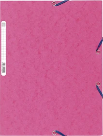 Exacompta Sammelmappe Colorspan 400g/m² mit Gummizug, A4, rosa