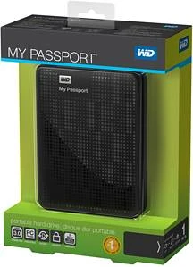 Western Digital WD My Passport schwarz 1TB, USB 3.0 Micro-B