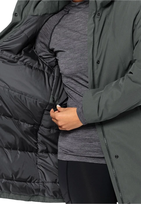 Jack Wolfskin Salier Funktionsmantel slate green (Damen)
