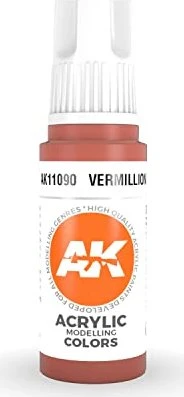 AK-Interactive 3rd Gen Acrylic Colors Acrylic Modelling Colors vermillion, 17ml