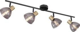 Globo Jay Spot 4-flammig schwarz/bronze