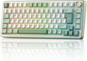 Yunzii B75 Pro, Matcha Green, beige, Milk Switch, USB/Bluetooth, DE