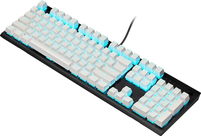 Corsair Pro Keycap Mod Kit, Kunststoff (PBT) Double-Shot, weiß, 105 Tasten, ISO-DE
