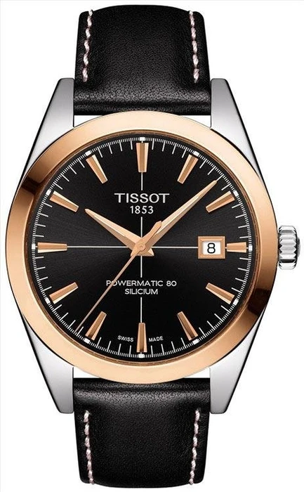 Tissot Gentleman Powermatic 80 Silicium 18K Goldlünette T927.407.46.051.00