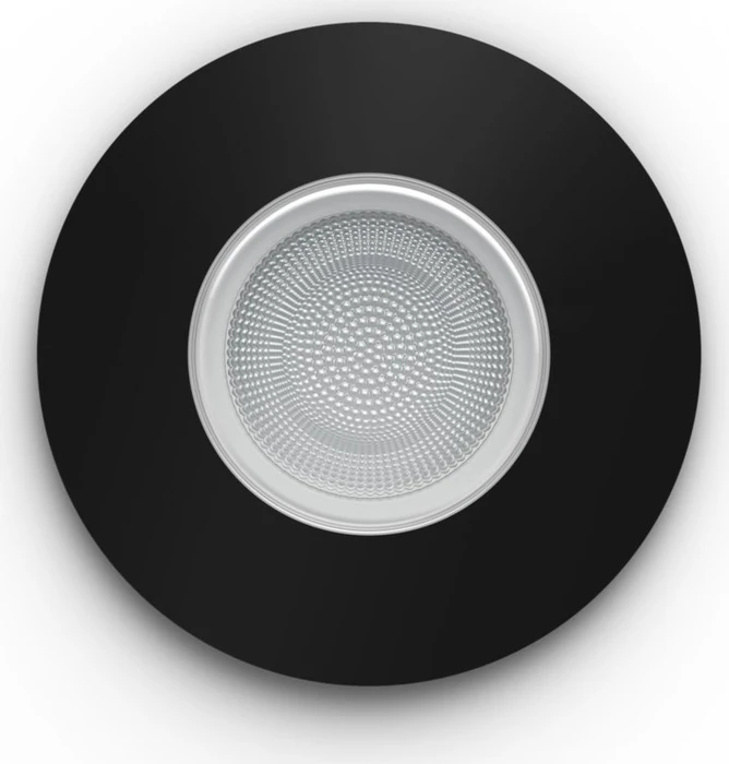 Philips Hue White and Color Ambiance Xamento Einbauleuchte rund schwarz, 3 Stück