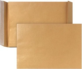 Bong Faltentasche B4 braun, 353x250x40mm, 200er-Pack