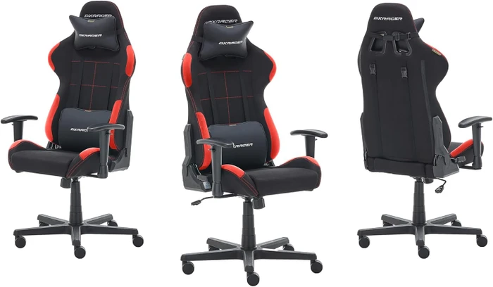 DXRacer Formula L Gamingstuhl, Stoff schwarz/rot