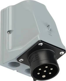 PCE CEE-Wandgerätestecker durchschleifbar 32A 7p 7h IP44/IP54