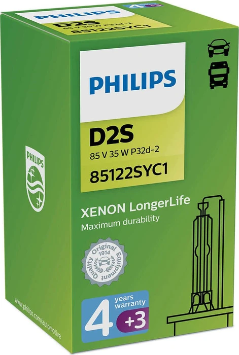 Philips Xenon LongerLife D2S 35W, 1er-Pack Faltschachtel