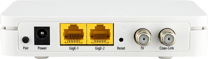 Kathrein EXI 02 LAN, K-LAN 2.4, Ethernet over Coax, F-Buchse/Koaxial G.hn, 2x RJ-45