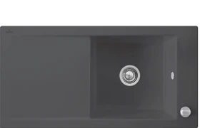 Villeroy & Boch Timeline 60 Einbau Becken reversibel mit Ablauffernbedienung graphite