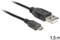 DeLOCK USB 2.0 Ladekabel A auf Micro-B, 1.5m, mit LED Anzeige Vorschaubild