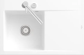 Villeroy & Boch Subway Style 45 Einbau Becken links mit Excenterbetätigung weiß alpin