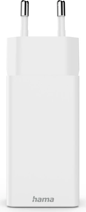 Hama Schnellladegerät GaN 2x USB-C 1x USB-A Mini-Ladegerät PD 65W weiß