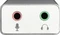 Hama USB-Hub, 1x USB-C 3.0, 2x USB-A 3.0, 2x 3.5mm Audio, USB-C 3.0 [Stecker] Vorschaubild