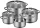 WMF Silit Achat Kochtopf-Set, 4-tlg. (7116001663)