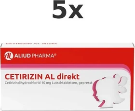Aliud Cetirizin AL direkt Lutschtabletten, 49 Stück