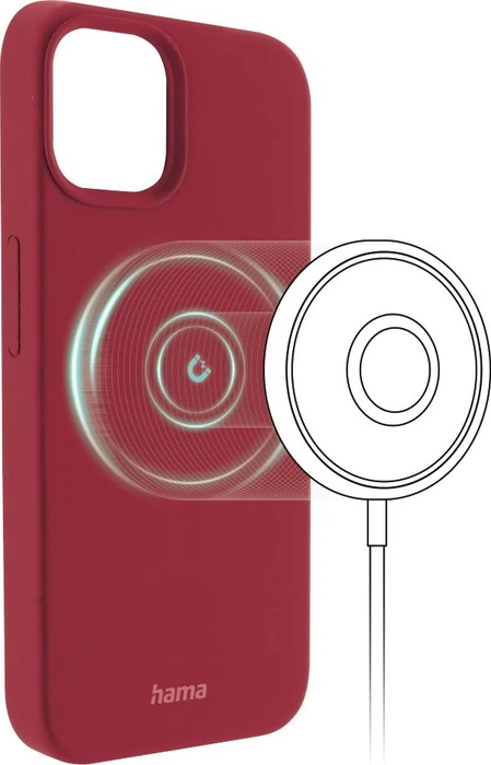 Hama Cover MagCase Finest Feel Pro für Apple iPhone 14 rot