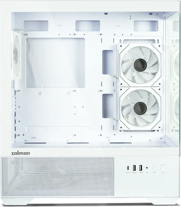 Zalman Chronix V2 White, weiß, Glasfenster