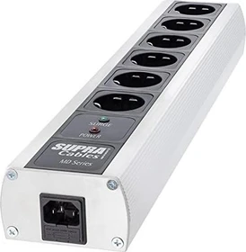Supra Cables LoRad MD06-EU/SP MK3 mit Überspannungsschutz und Netzfilter, 6-fach, schwarz/silber