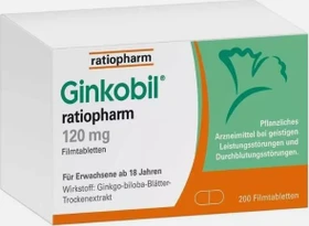 Ginkobil ratiopharm 120mg Filmtabletten, 200 Stück