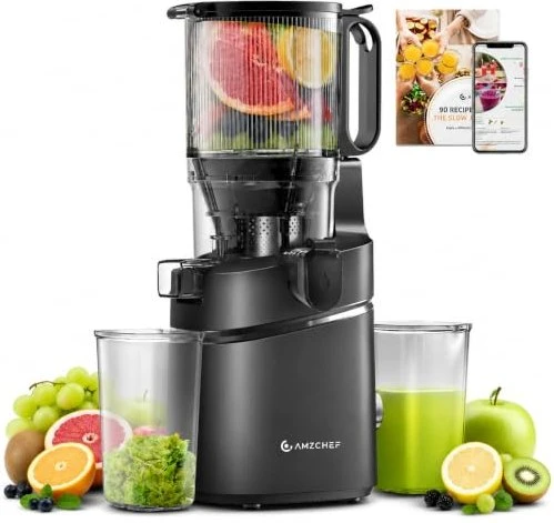Amzchef SJ-036 All-In-One Slow Juicer schwarz