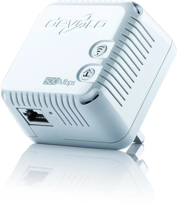 devolo dLAN 500 WiFi Starter Kit, UK-Region/Typ G, Powerline/WLAN-Access Point und Powerline-Adapter Set, 2er-Bundle