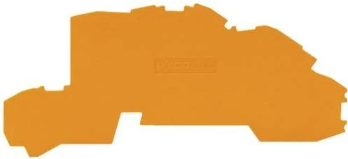 Wago Abschluss- und Zwischenplatte 0.8mm, orange, 25 Stück