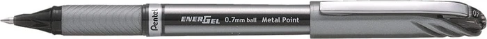 Pentel EnerGel BL27 Gelroller (Mine) silber/schwarz, 12er-Pack (BL27-AX-12) – Bild 3 von 3