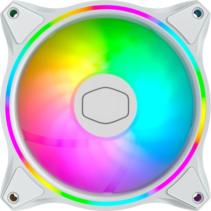 Cooler Master MasterFan MF120 Halo White Edition, LED-Steuerung, 120mm, 3er-Pack