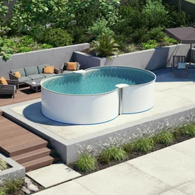 BWT Achtform Stahlwandpool oval 5x9x120cm