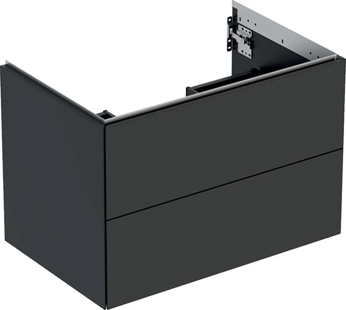 Geberit ONE Unterschrank für Waschtisch, mit zwei Schubladen, 75cm, lava/lackiert matt
