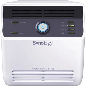 Synology DiskStation DS413j, 512MB RAM, 1x RJ-45 1000Base-T, 2x USB-A 2.0