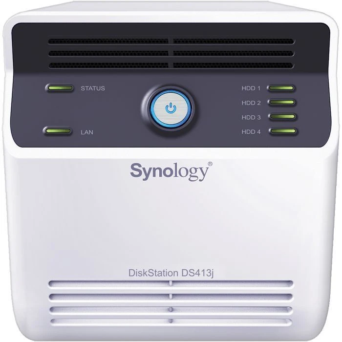 Synology DiskStation DS413j, 512MB RAM, 1x RJ-45 1000Base-T, 2x USB-A 2.0